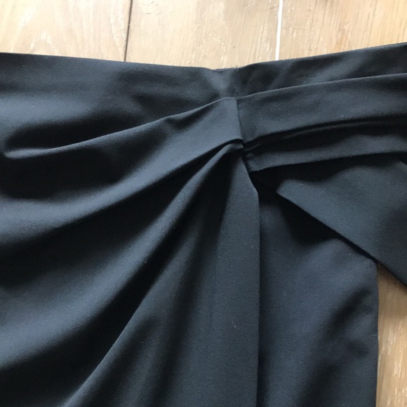 NWT $298 Rachel Roy drape wrap skirt black 8 - Picture 10 of 12